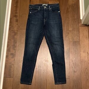 Levi's Women's Mile High Super Skinny Jeans - Dark Blue